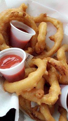 Handmade onion rings