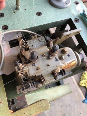 Merrow serger 4 string before service