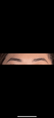 My eyebrows BEFORE she touched them.