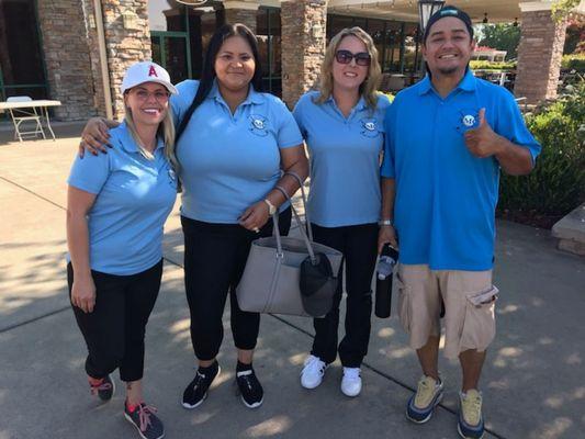 Custom printed dri fit polos for our friends at AMC!