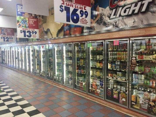 American and International selection of Beers.