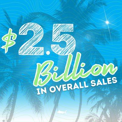 OVER $2.5 Billion in sales since opening in 2016!