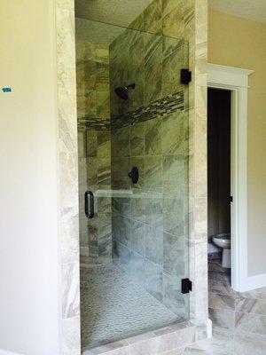 Single Frameless Shower Door