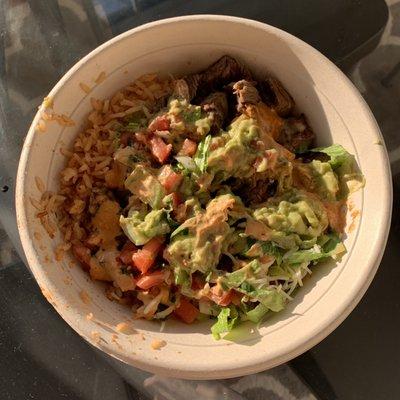 Surf and Turf Burrito (bowl)