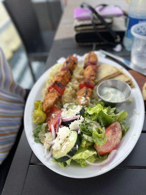 Chicken Kabob Platter