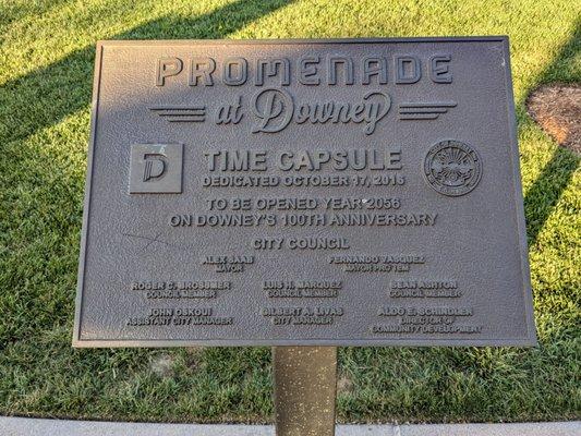 Time Capsule to be opened in 2056!