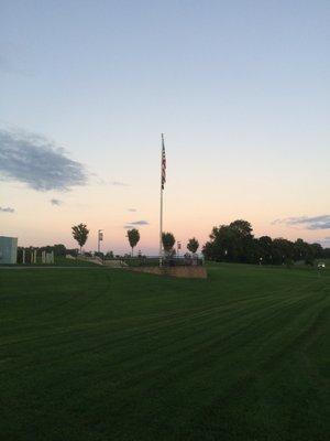 Memorial flag pole