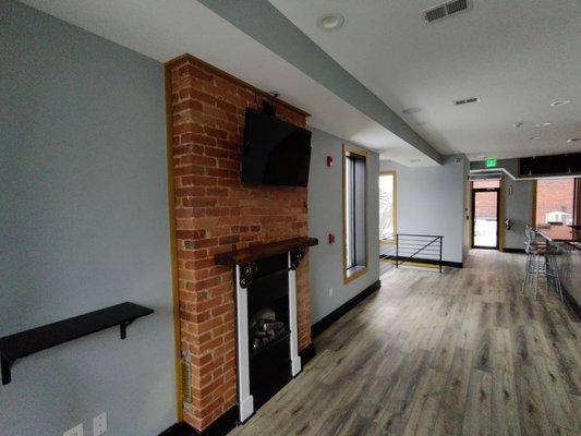 Upstairs dining area.