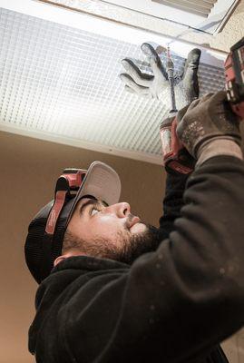 New grill going in the ceiling!