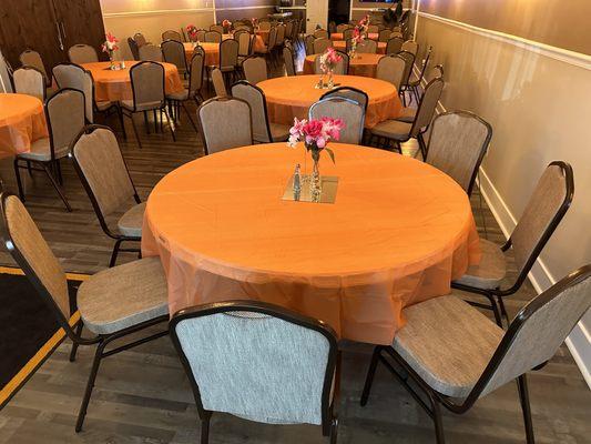 Celebrity's beautiful Banquet Center... Visit CelebrityDiningStl.com for more photos & our full list of services or contact (314)458-3619