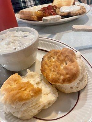 Biscuits and gravy