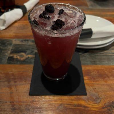 Pineapple blueberry margarita.