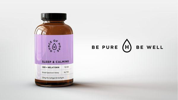 CBD + Melatonin Gel Capsules | Ounce of Hope