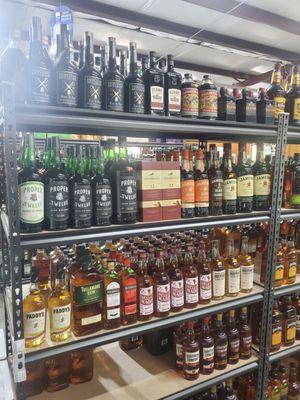 Great Irish Whiskey section.