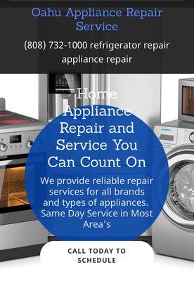 Oahu Appliance Repair Service