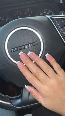 Square French nails