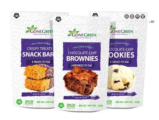 Gone Green, CBD Snacks, Packaging Design