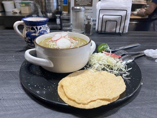 Pozole verde, delicioso!