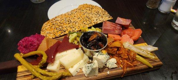 Farmers platter. We enjoyed to unique flavors and had fun trying different combinations