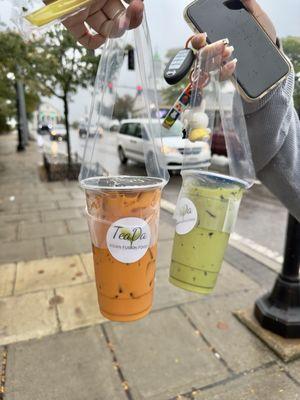 Thai Iced Tea and Thai Green Tea