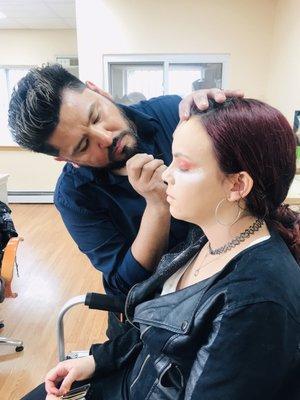 Raul Flores Makeup Workshop at Acacia Beauty School