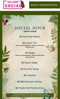 HAPPY HOUR MENU