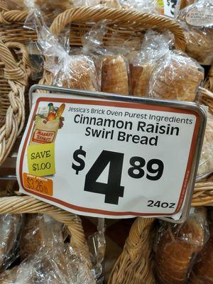 I'm a cinnamon raisin bread fanatic