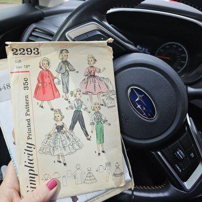 Vintage sewing pattern haul