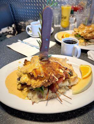 Andy's Sage Fried Chicken Benedict