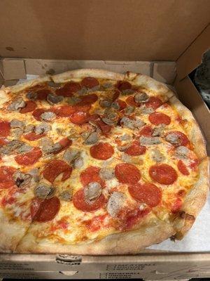 Pepperoni and sausage