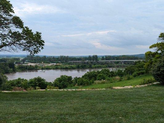 View of the Missouri River across the road from the house