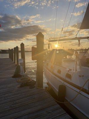 View from the attached pier