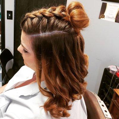 Braided updo