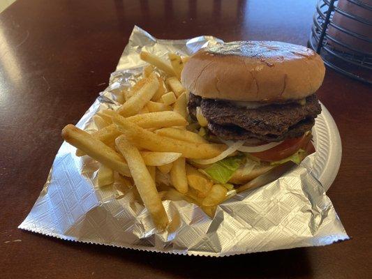 Double Cheeseburger with Fries