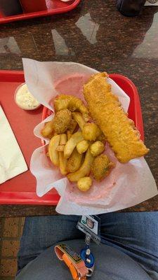 Special combo fish shrimp oyster scallop fries