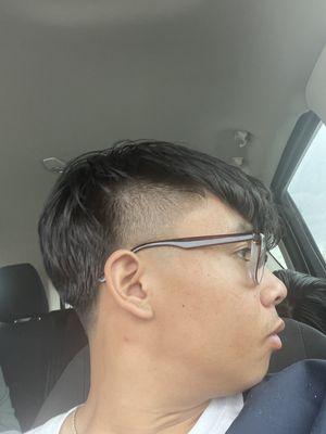 I did not ask for a shitty mullet, asked for a simple undercut did not follow through