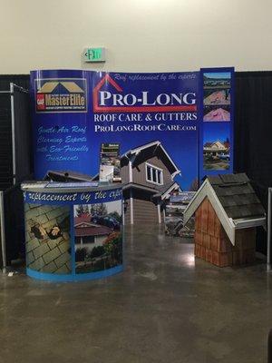 Pro-Long Roof Care and Gutters booth at the Everett Home Show