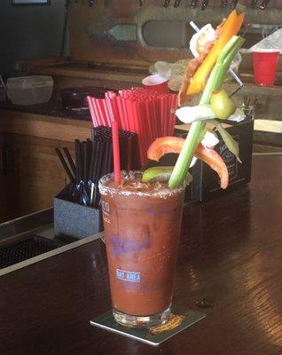 Best Bloody Mary ever. Bartender even gave me the "secret" ingredient.