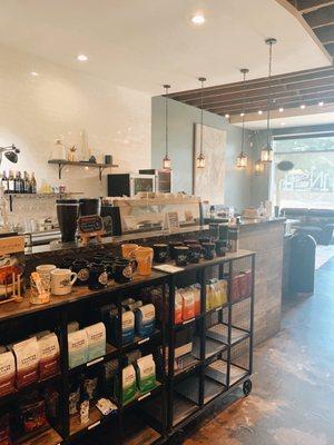 Coffee Bar, Merchandise Display