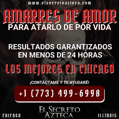 Lánzale un amarre de amor Chicago a tu pareja para que no se vaya. Resultados 100% garantizados. ¡Llama y solicita tu ritual! (773) 499-6998