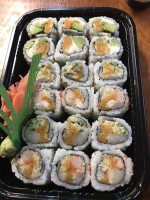 Spicy scallop, dynamite & crazy Idaho maki