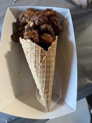 Chicken and Waffle Cone