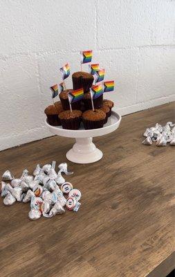 Pride cupcakes