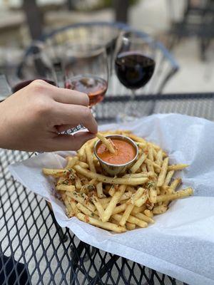 12.20.20 Parmesan Fries + Wine Flight