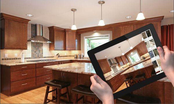 Kitchen Visualizer for website. Change all aspects of your kitchen. http://kbfdesigner.com