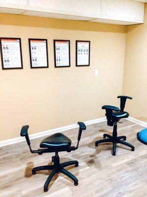 Not only do we give chiropractic adjustments, we also help you with your mobility and range of motion by teaching you specific exercises.