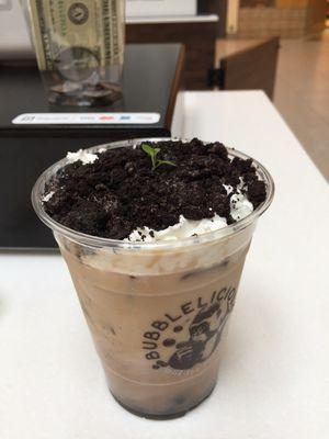 Yum yum potted plant milk tea