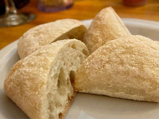 Ciabatta to soak up the amazing garlic mussel broth