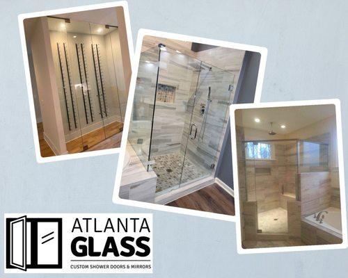 Wine Cellars, Frameless shower Doors, All glass needs covered