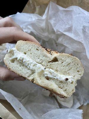 Everything bagel With Cream Cheese